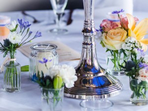 Hochzeit feiern Tischdeko